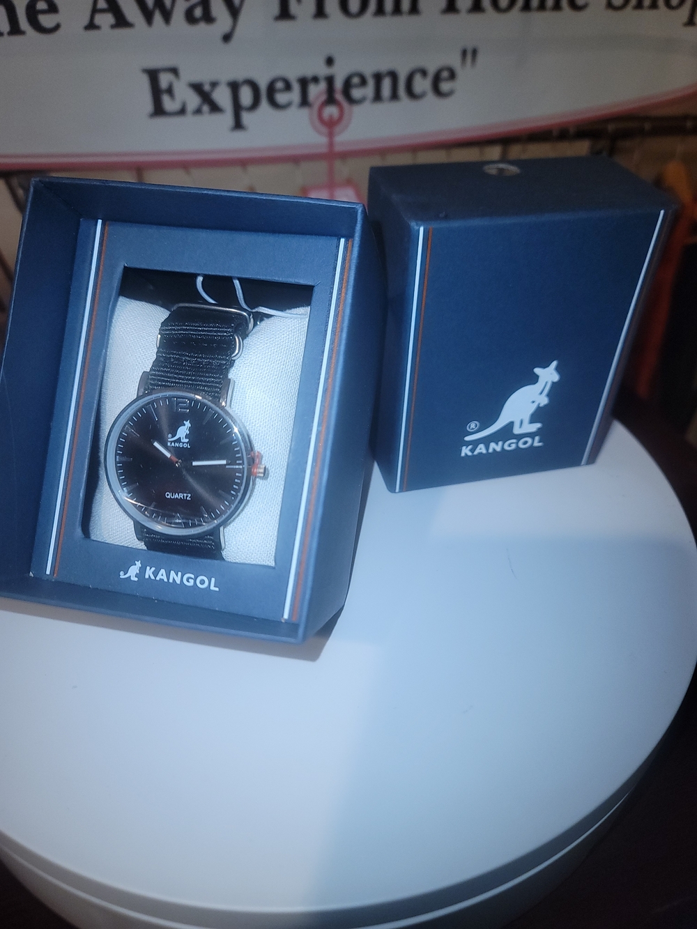 Kangol Black Watch &  Box with Barcode